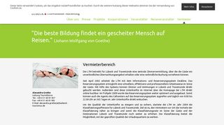 
                            8. Vermieterbereich - Lübeck und Travemünde Marketing