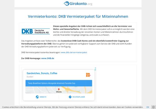 
                            12. Vermieterkonto: DKB Vermieterpaket für Miteinnahmen - Girokonto