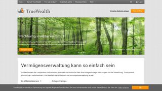 
                            1. Vermögensverwaltung kann so einfach sein - True Wealth - Online ...