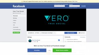 
                            4. Vero - True Social - Startseite | Facebook