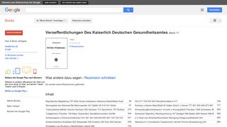 
                            12. Veroeffentlichungen Des Kaiserlich Deutschen Gesundheitsamtes