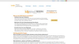 
                            1. Veröffentlichen im Selbstverlag und KDP Select | Amazon Kindle ...