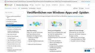 
                            5. Veröffentlichen von Windows-Apps - UWP app developer | Microsoft ...