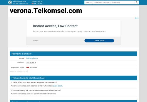 
                            10. verona.telkomsel.com - Telkomsel Verona | IPAddress.com