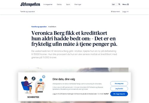 
                            7. Veronica Berg fikk et kredittkort hun aldri hadde bedt om: – Det er en ...