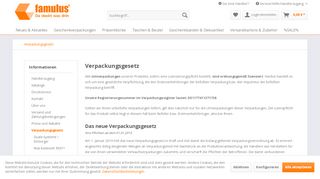 
                            13. Verpackungsgesetz | famulus® - Famulus Verpackungen