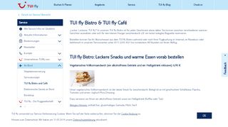 
                            5. Verpflegung auf Flügen von TUI fly - TUI fly Bistro & TUI fly Café