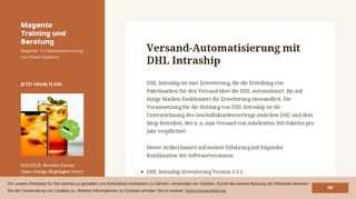 
                            12. Versand-Automatisierung mit DHL Intraship – Magento Training und ...