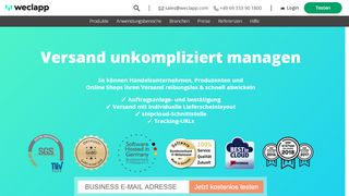 
                            6. Versand online abwickeln mit einfachem ERP-System - weclapp