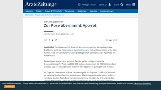 
                            12. Versandapotheken: Zur Rose übernimmt Apo-rot - Ärzte Zeitung