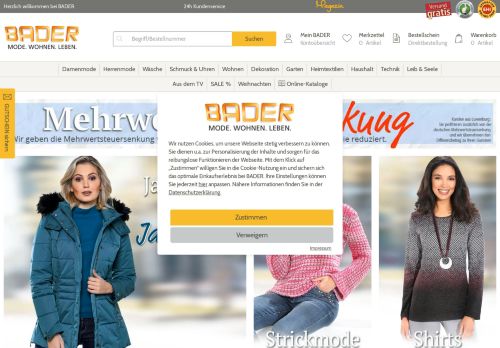 
                            2. Versandhaus BADER | Ihre Online Shoppingwelt | BADER