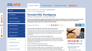 
                            6. Versatel DSL Kündigung: Hier online Ihren Versatel DSL Vertrag ...