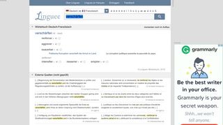 
                            1. verschärfen - Französisch-Übersetzung – Linguee Wörterbuch