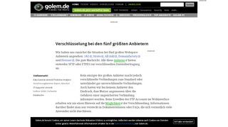 
                            5. Verschlüsselung bei den fünf größten Anbietern - Webspace ...