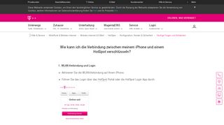 
                            9. Verschlüsselung iPhone und HotSpot | Telekom Hilfe