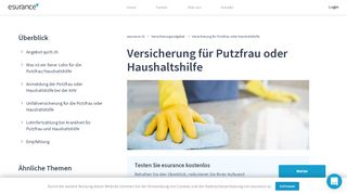 
                            4. Versicherung für Putzfrau oder Haushaltshilfe - esurance.ch