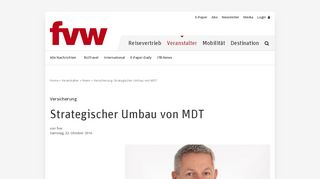 
                            13. Versicherung: Strategischer Umbau von MDT - fvw