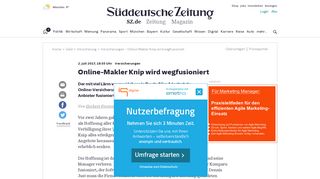 
                            4. Versicherungen - Online-Makler Knip wird wegfusioniert - Wirtschaft ...