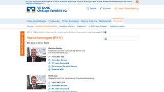
                            11. Versicherungen (R+V) - VR BANK Dinklage-Steinfeld eG - Meine Bank!