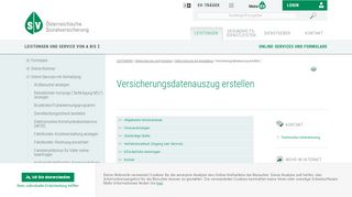 
                            7. Versicherungsdatenauszug erstellen - Sozialversicherung