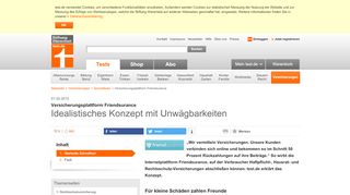 
                            9. Versicherungsplattform Friendsurance - Idealistisches Konzept mit ...