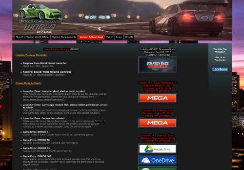 
                            2. Version & Download - NFS: World Offline - Google Sites