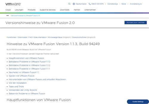 
                            8. Versionshinweise zu VMware Fusion 2.0