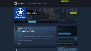 
                            3. Verstecktes Spiel :: GameStar - Steam Community