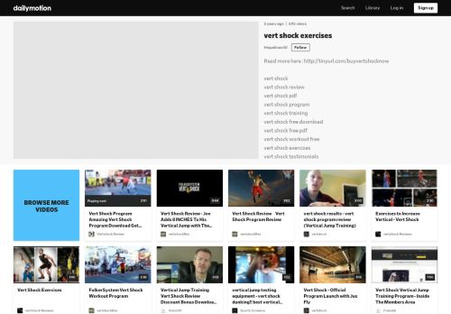 
                            7. vert shock exercises - video dailymotion