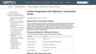 
                            9. Vertica Integration with SQuirreL: Connection Guide