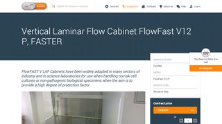 
                            11. Vertical Laminar Flow Cabinet FlowFast V12 P, FASTER | UseScience