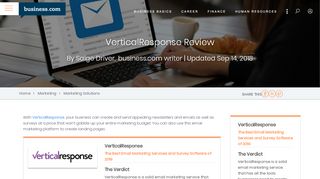 
                            11. Vertical Response Review 2018 | Email Marketing and ...