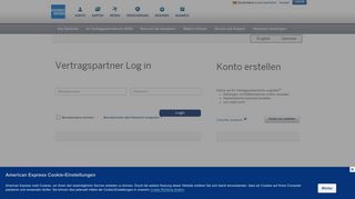 
                            3. Vertragspartner Log in - American Express Merchant Services