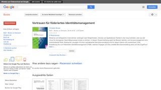 
                            9. Vertrauen für föderiertes Identitätsmanagement