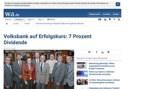 
                            7. Vertreterversammlung Volksbank Südkirchen-Capelle-Nordkirchen ...