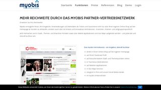 
                            11. Vertriebsnetz, Partnerportale, Reichweite I Myobis