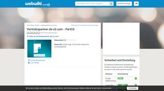 
                            10. Vertriebspartner.de.o2.com - Erfahrungen und Bewertungen - Webwiki