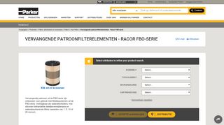 
                            9. Vervangende patroonfilterelementen - Racor FBO-serie | Nederland