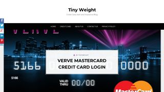 
                            8. Verve MasterCard Credit Card Login - Tiny Weight