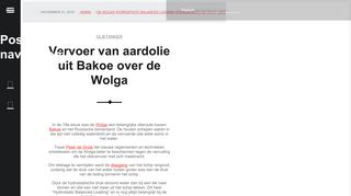 
                            7. Vervoer van aardolie uit Bakoe over de Wolga – Oil-spills.nl alles over ...