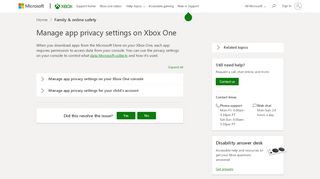 
                            2. Verwalten von App-Datenschutzeinstellungen auf Xbox One