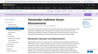 
                            1. Verwalten von Azure-Abonnements mit der Azure CLI | Microsoft Docs