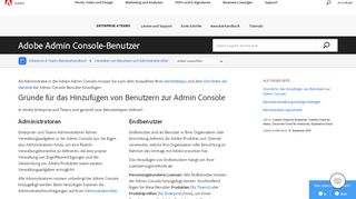 
                            6. Verwalten von Benutzern - Adobe Help Center