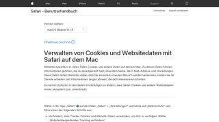 
                            7. Verwalten von Cookies und Websitedaten mit Safari auf dem Mac ...