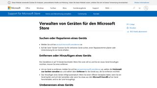 
                            3. Verwalten von Geräten für den Microsoft Store - Microsoft Support