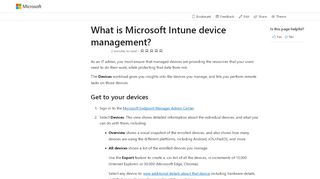 
                            6. Verwalten von Geräten mit Microsoft Intune – Azure | Microsoft Docs