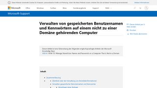 
                            1. Verwalten von gespeicherten Benutzernamen und ... - Microsoft Support