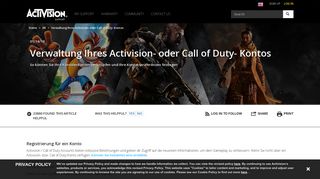 
                            11. Verwaltung Ihres Call of Duty-Profils - Activision Support