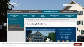 
                            13. Verwaltung OnlineService - Gemeinde Ohlstadt