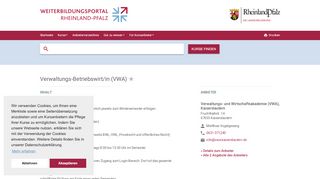 
                            9. Verwaltungs-Betriebswirt/in (VWA) in Kaiserslautern. Ein Angebot ...